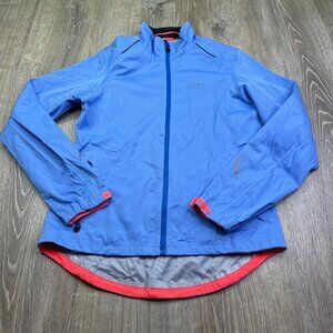 Gore Bike Wear Womens Blue Windstopper Tex Active Full Zip Up Jacket Size Large